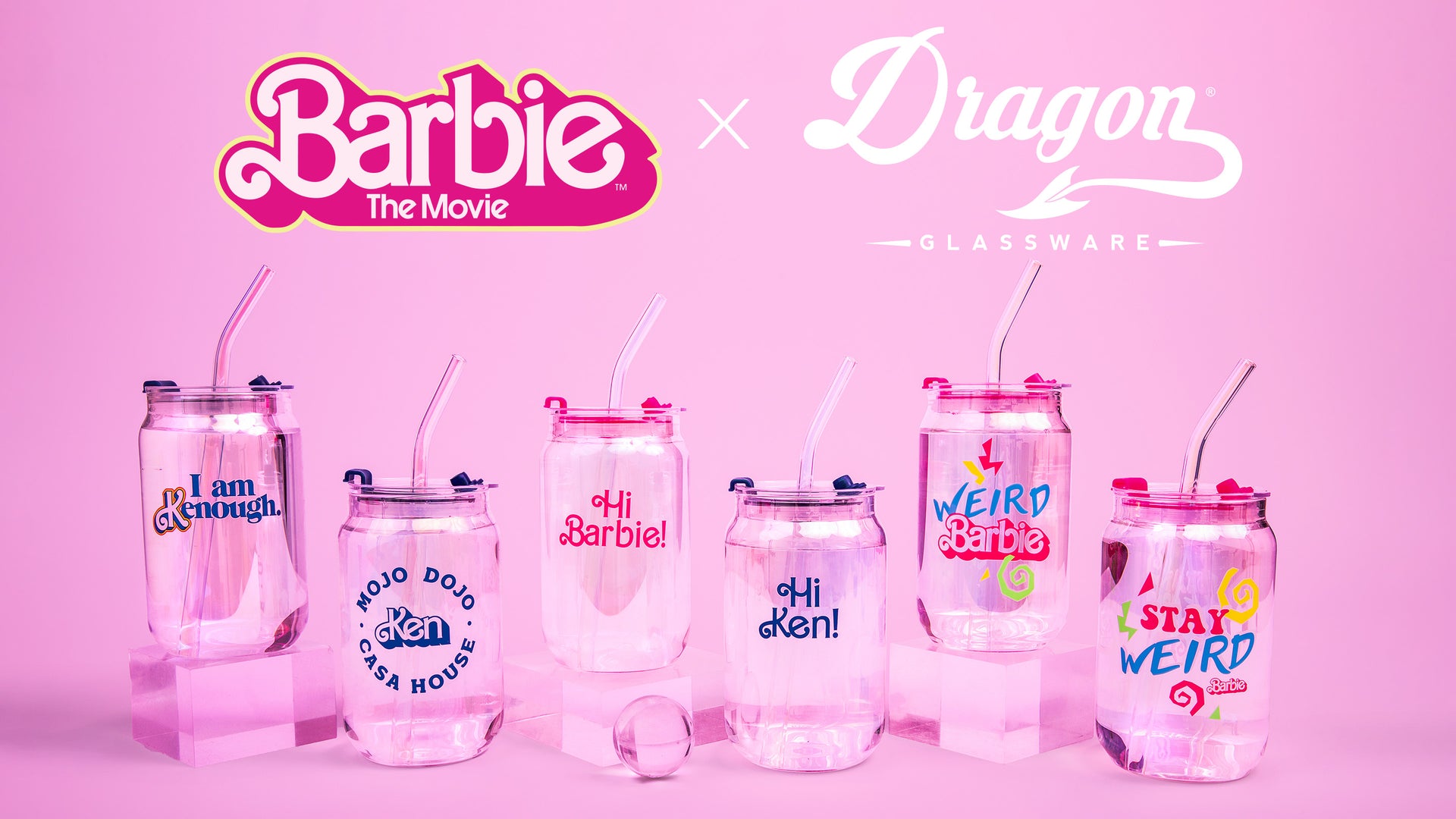 Barbie™ X Dragon Glassware® Dreamhouse™ Wine Glasses Shop Now