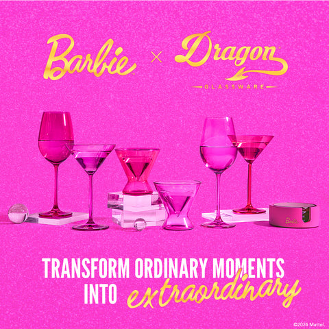 Barbie™ x Dragon Glassware® Wine Glasses