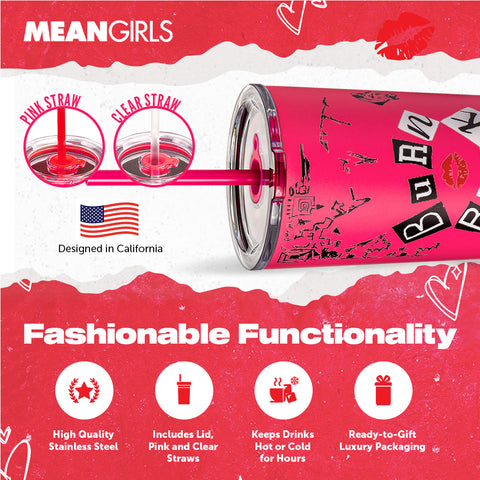 Mean Girls Burn Book Tumbler - 24 oz