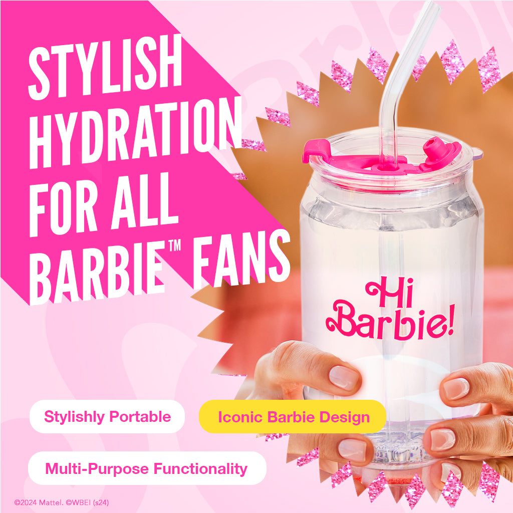 Barbie™ The Movie x Dragon Glassware® Hi Barbie! Hi Ken! Drinking Glasses