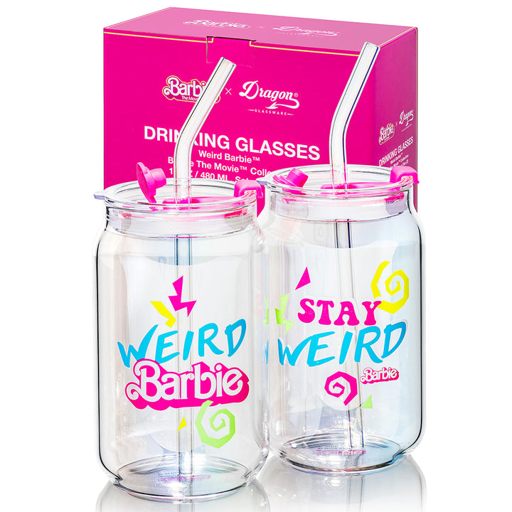 Barbie™ The Movie x Dragon Glassware® Weird Barbie™ Drinking Glasses