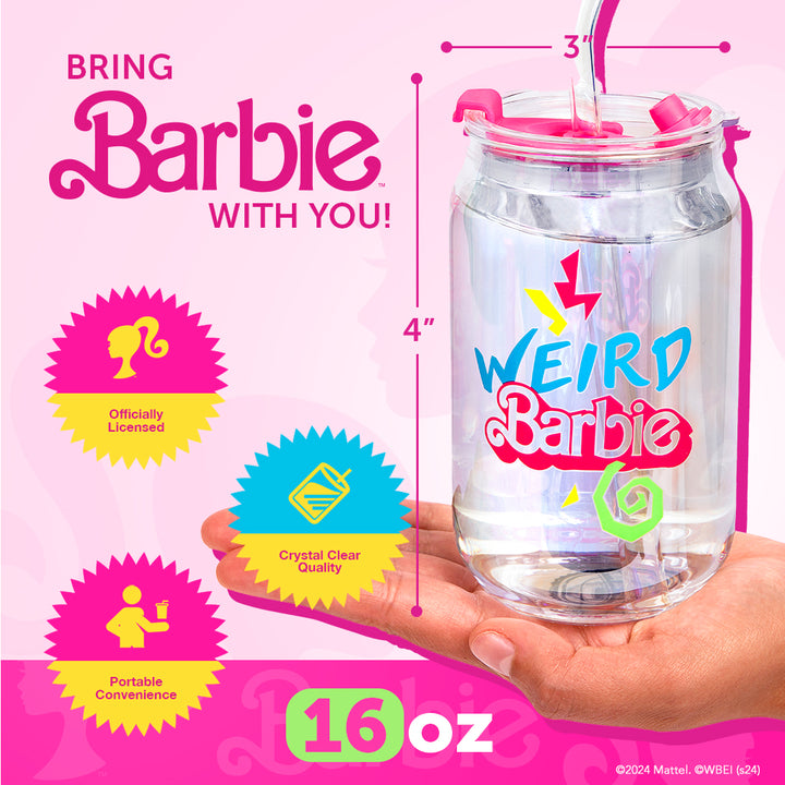 Barbie™ The Movie x Dragon Glassware® Weird Barbie™ Drinking Glasses