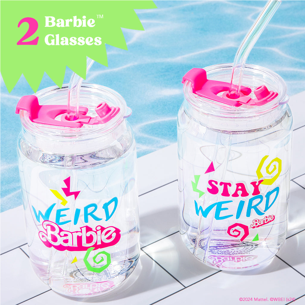 Barbie™ The Movie x Dragon Glassware® Weird Barbie™ Drinking Glasses