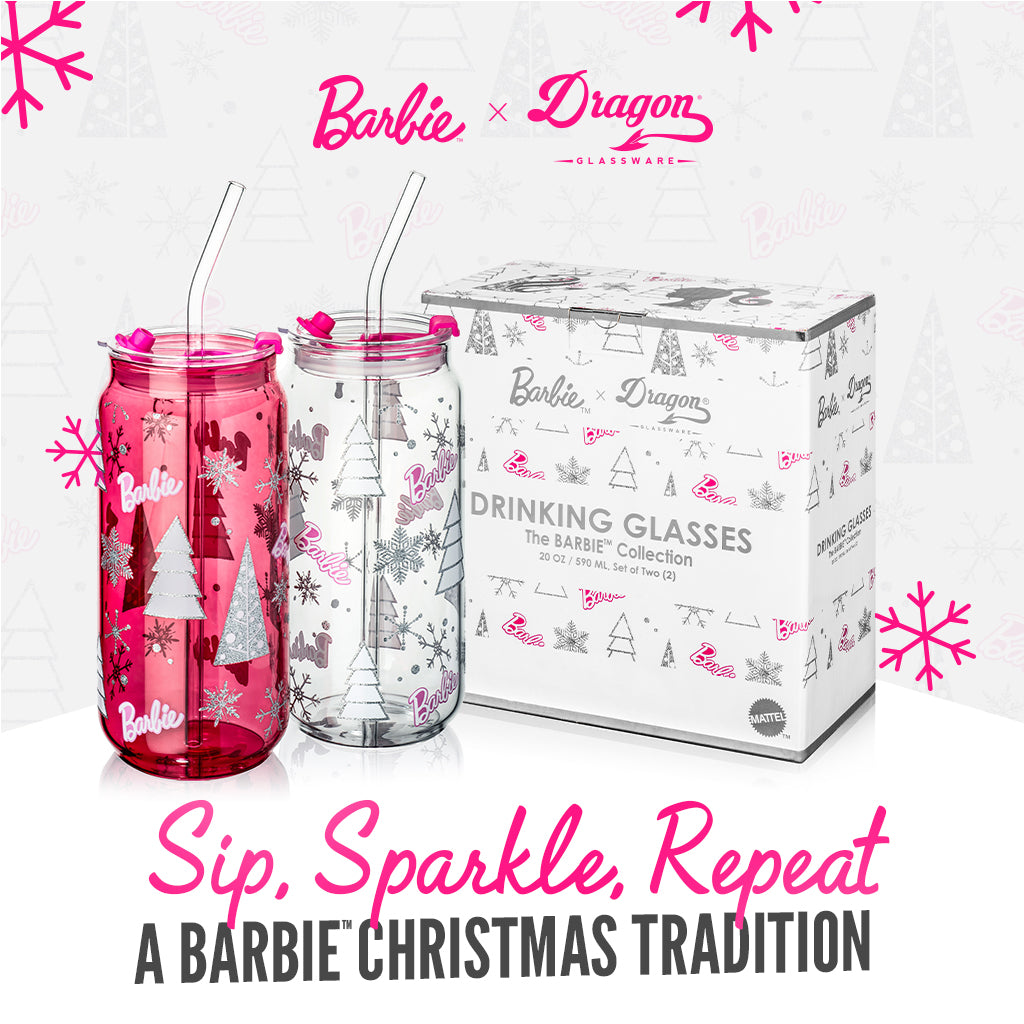 Barbie™ Christmas Drinking Glasses - 20 oz