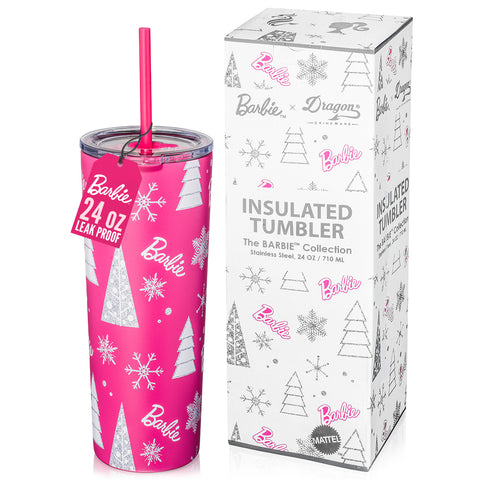 Barbie™ Pink Christmas Tumbler