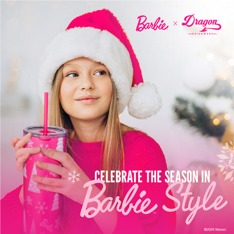 Barbie™ Pink Christmas Tumbler