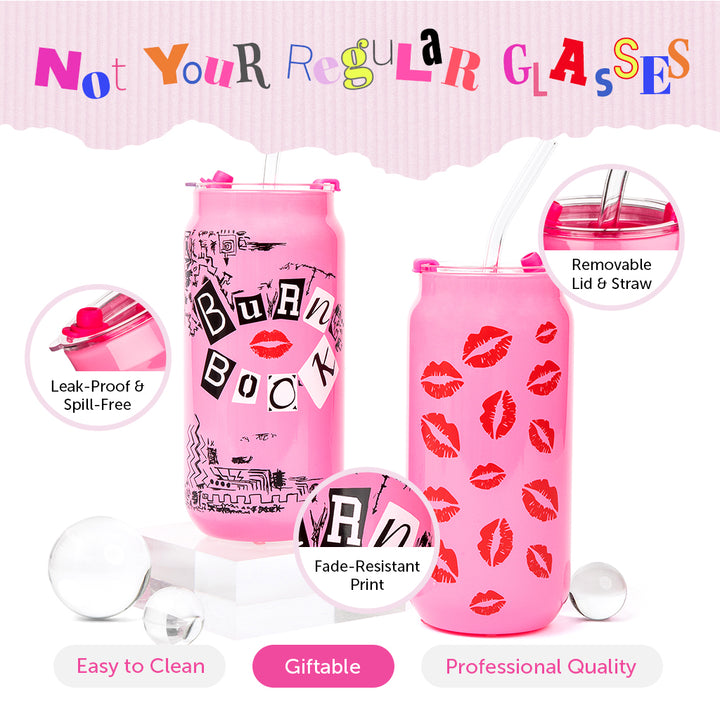 Mean Girls Burn Book Drinking Glasses