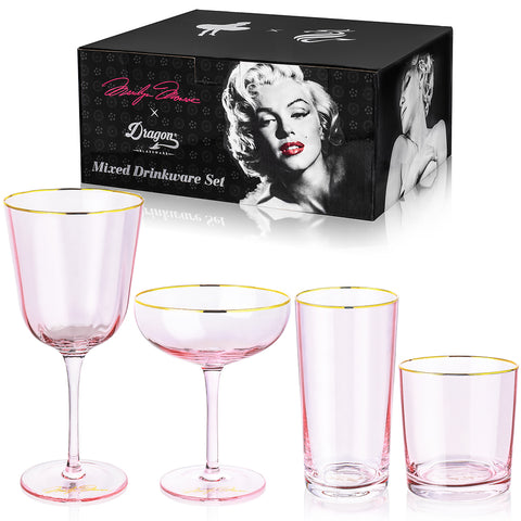 Marilyn Monroe Mixed Drinkware Set