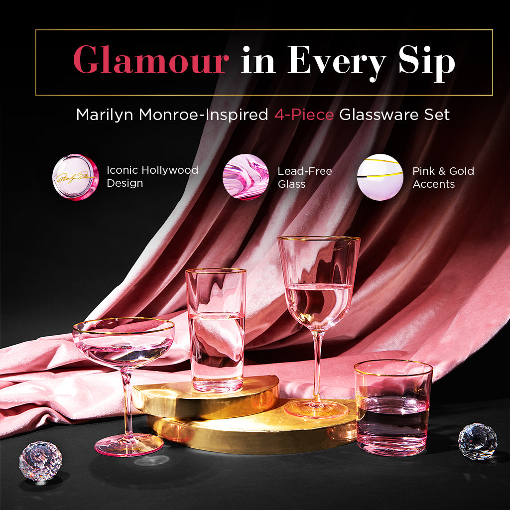 Marilyn Monroe Mixed Drinkware Set