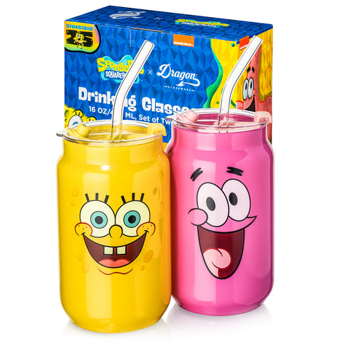 SpongeBob SquarePants Drinking Glasses - SpongeBob & Patrick