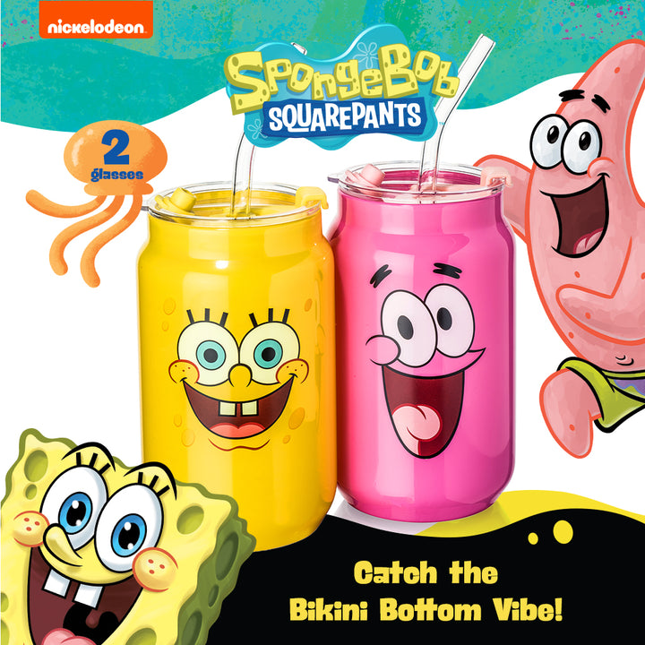 SpongeBob SquarePants Drinking Glasses - SpongeBob & Patrick