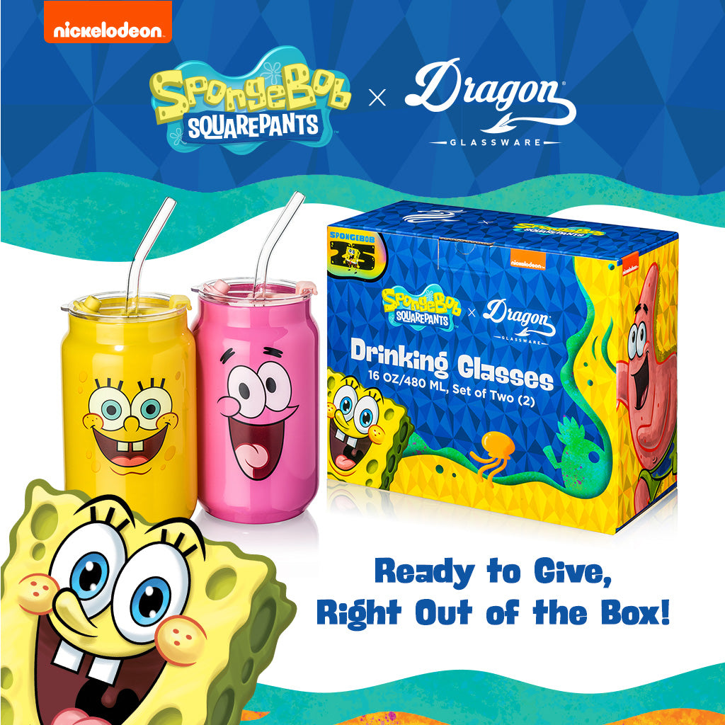 SpongeBob SquarePants Drinking Glasses - SpongeBob & Patrick