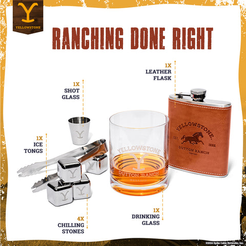 Yellowstone Barware Gift Set