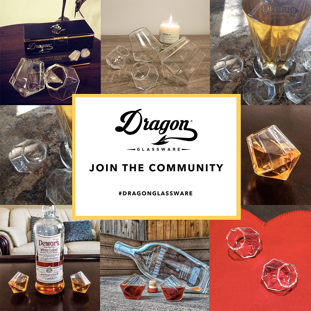 Diamond Shot Glasses | The Aura Collection - DRAGON GLASSWARE®
