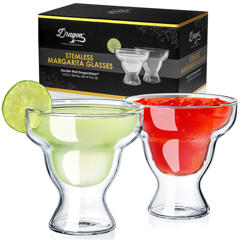 Stemless Margarita Glasses