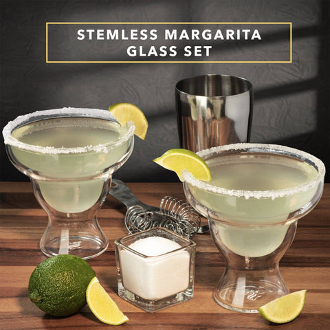 Stemless Margarita Glasses